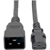 Eaton Tripp Lite Series Splitter Cable, Heavy-Duty, C20 to 2x C13 - 15A, 100-250V, 14 AWG, 2 ft. (0.61 m), Black