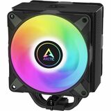 Arctic Freezer 36 A-RGB Cooling Fan/Heatsink - 2 x Fan(s) - 4 x Heat Pipe(s) - 2000 rpm - Fluid Dynamic Bearing - 4-Pin PWM, 3-Pin A-RGB - Compatible Intel Socket: Socket LGA-1851, LGA-1700 - Compatible AMD Socket: AM5, AM4 - ARGB LED - Black - Processor, CPU, PC
