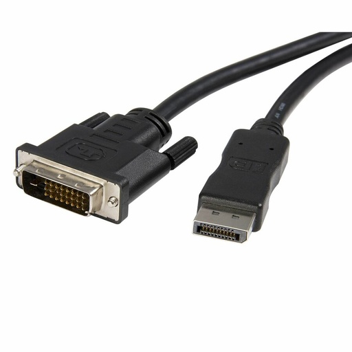 StarTech 10ft (3m) DisplayPort to DVI Cable, DisplayPort to DVI-D Adapter/Converter Cable, 1080p Video, DP 1.2 to DVI Monitor Cable