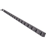 Eaton Tripp Lite Series 16-Outlet Vertical Power Strip, 120V, 15A, NEMA 5-15P, 15 ft. (4.57 m) Cord, 48 in., Black Housing
