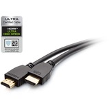 C2G 10ft Plus Series Ultra High Speed HDMI Cable with Ethernet - In-Wall CL2 Rated - 8K 60Hz - M/M - Black