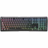 CHERRY XTRFY MX 3.0S Gaming Keyboard - Wired/Wireless Connectivity - Bluetooth/RF - 5.2 - 33 ft - 2.40 GHz - USB Type A Interface - RGB LED - Windows Lock Key, CHERRY Button, Calculator, Next Track, Previous Track, Play/Pause Hot Key(s) - Windows 10, Windows 11, Windows 7, Windows 8 - English (US) - PC - Aluminium - Mechanical/MX Keyswitch - AAA Battery Size Supported - Black