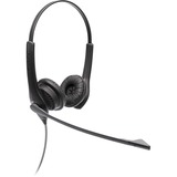 Jabra Biz 1100 EDU Headset - Stereo - Mini-phone (3.5mm), USB - Wired - 32 Ohm - 80 Hz to 20 kHz - Over-the-head - Binaural - Ear-cup - 5.91 ft Cable - Noise Cancelling, Uni-directional Microphone - Black