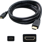AddOn 3ft Mini-HDMI 1.4 Male to HDMI 1.4 Male Black Cable For Resolution Up to 4096x2160 (DCI 4K)