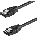 StarTech.com 0.3 m Round SATA Cable - Latching Connectors - 6Gbs SATA Cord - SATA Hard Drive Power Cable - (SATRD30CM)