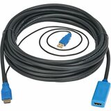 Eaton Tripp Lite Series HDMI Extension Cable with Active Signal Booster/Repeater (M/F), 8K 60 Hz, HDR, 4:4:4, HDCP 2.3, 25 ft. (7.6 m)