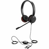 Jabra Evolve 20SE Headset - Microsoft Teams Certification - Stereo - USB Type C, USB Type A - Wired - 20 Hz to 20 kHz - Over-the-head, On-ear - Binaural - Supra-aural - 6.89 ft Cable - Electret Condenser, Uni-directional Microphone
