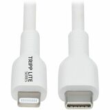 Eaton Tripp Lite Series USB-C to Lightning Sync/Charge Cable (M/M), MFi Certified, White, 1 m (3.3 ft.)