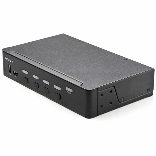 StarTech 4 Port HDMI KVM Switch 4K 60Hz UHD HDR, HDMI 2.0 Single Monitor, 2 Port USB 3.0 Hub, 4x USB HID, Audio, Hotkey Switching, TAA