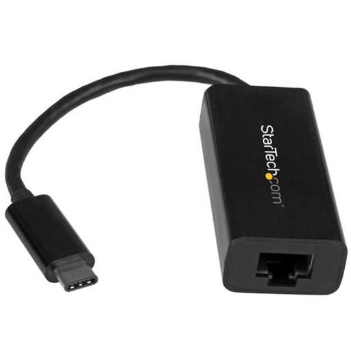StarTech USB C to Gigabit Ethernet Adapter - Thunderbolt 3 - 10/100/1000Mbps - Black
