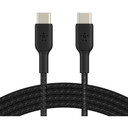 Belkin BoostCharge Braided USB-C to USB-C Cable (1 meter / 3.3 foot, Black)