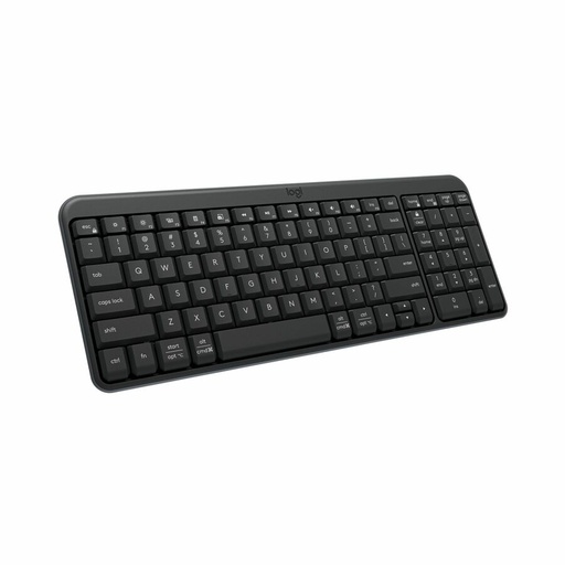Logitech K250 Bluetooth Keyboard with Numpad, Easy Connectivity, Compact Wireless Keyboard made with Recycled Plastic, Spill-Resistant, comfortable Keys (Graphite)