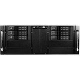 iStarUSA D Storm D-410-DE6 System Cabinet - Rack-mountable - Black, Black - Zinc-coated Steel - 4U - 6 x Bay - EATX, ATX, Micro ATX Motherboard Supported - 2 x Fan(s) Supported - 6 x External 3.5" Bay - 7x Slot(s) - 1 x USB(s)