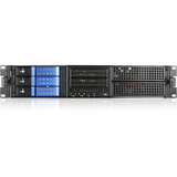 iStarUSA E Storm E204L-DE3 Rugged System Cabinet - Rack-mountable - Black, Blue - Zinc-coated Steel, Aluminum - 2U - 7 x Bay - EATX, ATX, Micro ATX Motherboard Supported - 4 x Fan(s) Supported - 2 x External 5.25" Bay - 5 x External 3.5" Bay - 6x Slot(s) - 2 x USB(s)