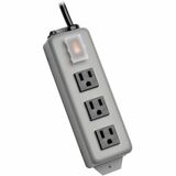 Eaton Tripp Lite Series Industrial Power Strip, 3-Outlet, 6 ft. (1.8 m) Cord, NEMA 5-15P Plug, Switch Guard