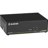 Black Box KVM Switchbox with CAC - 2 Computer(s) - 1 Local User(s) - 3840 x 2160 - 4 x USB - 6 x DisplayPort - Desktop - TAA Compliant