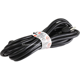 Monoprice Power Extension Cord - For Computer, Monitor, Printer, Projector, Television - 14 Gauge - 125 V AC / 15 A - Black - 15 ft Cord Length - NEMA 5-15P / IEC 60320 C13