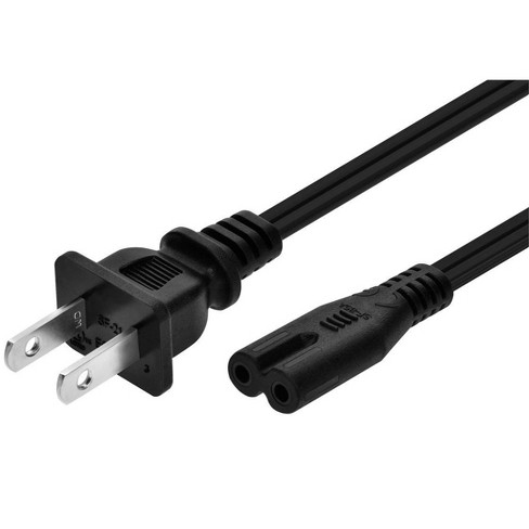 [04Pwr2prong-03] Monoprice power cable Black 0.9 m NEMA 5-15P IEC 320