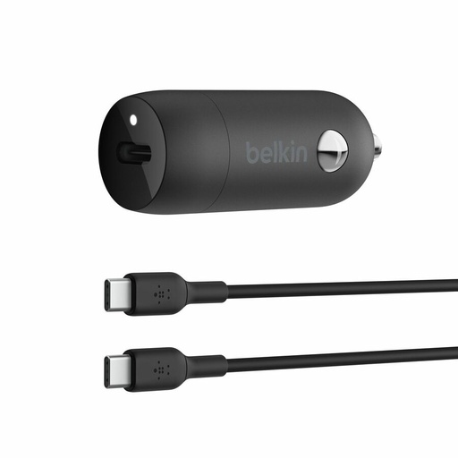 Belkin BoostCharge 30W USB-C Car Charger, Black