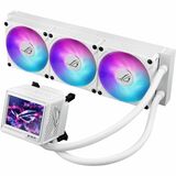 Asus ROG Ryujin III 360 ARGB Extreme Cooling Fan/Radiator/Water Block - 1 Pack - 4.72" Maximum Fan Diameter - 3 x Fan(s) - 89.73 CFM Maximum Airflow - 2800 rpm - Liquid Cooler Cooler - Fluid Dynamic Bearing - Compatible Intel Socket: Socket LGA-1851, LGA-1700, LGA-1200, LGA-115X - Compatible AMD Socket: AM5, AM4 - ARGB LED - White - Aluminum Radiator - 1 - CPU, Processor, Motherboard, Case
