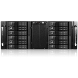iStarUSA D Storm D-410-DE12 System Cabinet - Rack-mountable - Black, Black - Zinc-coated Steel - 4U - 12 x Bay - ATX, EATX, Micro ATX Motherboard Supported - 2 x Fan(s) Supported - 12 x External 3.5" Bay - 7x Slot(s) - 1 x USB(s)