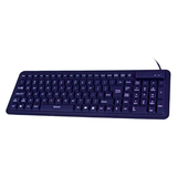 Seal Shield SEAL Glow 2 Keyboard - Cable Connectivity - USB Interface - 106 Key(s) - Computer - Industrial Silicon Rubber Keyswitch - White