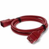 AddOn 3ft C19 Female to C20 Male 12AWG 100-250V at 20A Red Power Cable