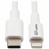 Eaton Tripp Lite Series USB-C to Lightning Sync/Charge Cable (M/M), MFi Certified, White, 3 ft. (0.9 m)