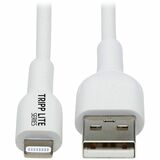 Eaton Tripp Lite Series Safe-IT USB-A to Lightning Sync/Charge Antibacterial Cable (M/M), MFi Certified, White, 3 m (9.8 ft.)