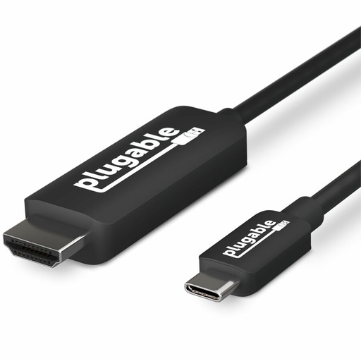 Plugable USB C to HDMI Adapter Cable - Connect USB-C or Thunderbolt 3 Laptops to HDMI Displays up to 4K@60Hz