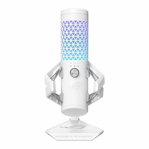 Asus ROG Carnyx Wired Condenser Microphone for Gaming, Vocals, Voice, Recording, Live Streaming, Podcasting, Notebook, Computer - White