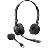 Jabra Engage 55 SE Headset - Microsoft Teams Certification - Stereo - USB Type A - Wired/Wireless - DECT - 490 ft - 40 Hz to 16 kHz - Over-the-head, On-ear - Binaural - Supra-aural - Noise Cancelling, Uni-directional, MEMS Technology Microphone - Black