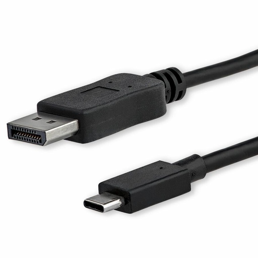 StarTech 6ft/1.8m USB C to DisplayPort 1.2 Cable 4K 60Hz - USB Type-C to DP Video Adapter Monitor Cable HBR2 - TB3 Compatible - Black