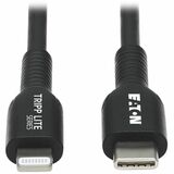 Eaton Tripp Lite Series USB-C to Lightning Sync/Charge Cable (M/M), MFi Certified, Black, 3 m (9.8 ft.)