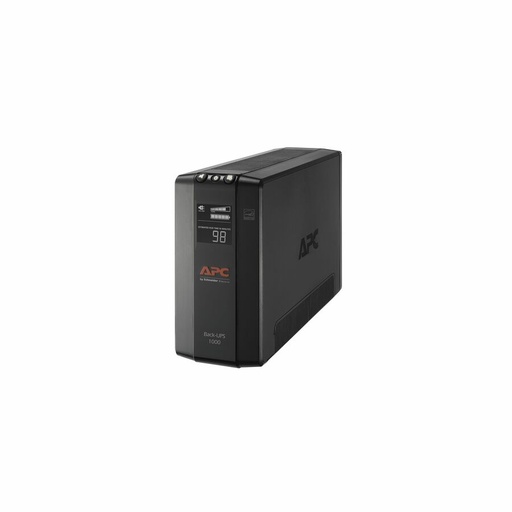 APC Back-UPS 1000, Compact Tower, 1000VA, 120V, AVR, LCD, 8 NEMA outlets (4 surge)