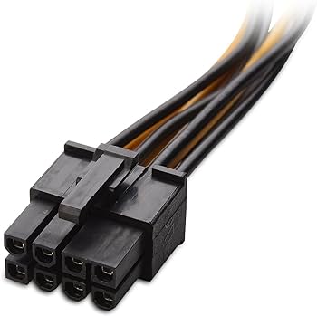 [04-2Pack8pinPCIE2Molex] 2 Pack of 8-pin 12v PCIE to 2x 4-pin 12v Molex Adapter