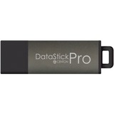 Centon 128 GB DataStick Pro USB 3.0 Flash Drive - 128 GB - USB 3.0 - Metallic Charcoal - 5 Year Warranty