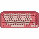 Logitech POP Keys Wireless Mechanical Keyboard With Emoji Keys - Heartbreaker Rose