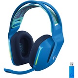 Logitech G733 Lightspeed Wireless RGB Gaming Headset - Stereo - Wireless - 65.6 ft - 5 Kilo Ohm - 20 Hz to 20 kHz - Over-the-head - Binaural - Circumaural - Cardioid, Uni-directional Microphone - Blue