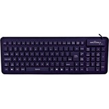 Seal Shield SEAL Glow 2 Keyboard - Cable Connectivity - USB Interface - 106 Key(s) - Desktop Computer - TouchPad - Mac, PC - Industrial Silicon Rubber Keyswitch - Black