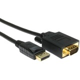 Unirise DisplayPort/VGA Video Cable - 10 ft DisplayPort/VGA Video Cable for Video Device - First End: DisplayPort Digital Audio/Video - Male - Second End: 15-pin HD-15 - Male