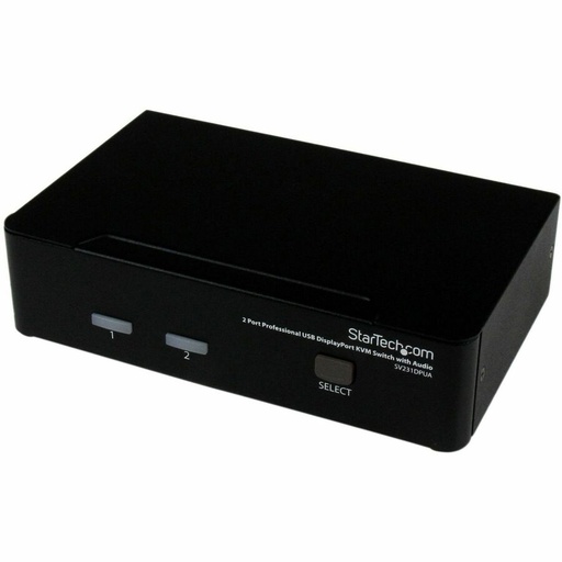 StarTech 2 Port USB DisplayPort KVM Switch with Audio, TAA