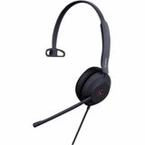 Yealink UH37 Headset - Mono - USB Type A - Wired - 32 Ohm - 20 Hz to 20 kHz - Over-the-head - Monaural - Supra-aural - 3.94 ft Cable - Noise Cancelling, Electret Condenser Microphone - Noise Canceling - Black