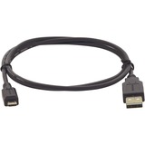 Kramer USB 2.0 A (M) to Micro-B (M) Cable - 3 ft Micro-USB/USB Data Transfer Cable for Computer, Smartphone, External Hard Drive, Peripheral Device, Printer, Scanner, Camera, Keyboard, Mouse - First End: 1 x USB 2.0 Type A - Male - Second End: 1 x 5-pin Micro USB 2.0 Type B - Male - 480 Mbit/s - Nickel Plated Connector - 28 AWG