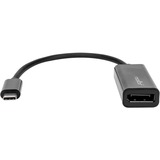 Rocstor Premium USB-C to DisplayPort Adapter M/F - USB Type-C to DP Converter Adapter for Computers, Macbook, Macbook Pro, Chromebook or devices with USB C - 6" - USB Type C - For connections via USB-C to DisplayPort for Monitors, Projector, HDTV, and Audio/Video Device- 1 Pack - 1 x USB Type C Male - 1 x DisplayPort Female Digital Audio/Video ADAPTER - Black