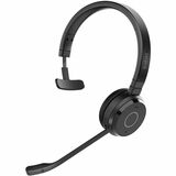 Jabra Evolve 65 TE Headset - Mono - Wireless - Bluetooth - 100 ft - 20 Hz to 20 kHz - Over-the-head, On-ear - Monaural - Supra-aural - Electret Condenser, Uni-directional Microphone - Black