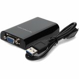 AddOn USB A 3.0 Male to VGA Female Blue Adapter (USB A 2.0 or lower will result in the resolution being capped at 800x600)