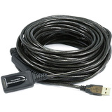 Monoprice USB Data Transfer Cable - 49 ft USB Data Transfer Cable for Camera, Printer, Webcam, Keyboard/Mouse - First End: 1 x USB 2.0 - Male - Second End: 1 x USB 2.0 Type A - Female - Extension Cable