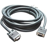 Kramer Molded 15-pin HD (M) to 15-pin HD (M) Cable - 50 ft VGA Video Cable for Computer, Plasma, LCD TV, Video Device - First End: 1 x 15-pin HD-15 - Male - Second End: 1 x 15-pin HD-15 - Male - Gold Plated Contact - 26 AWG