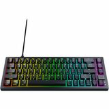 Cherry Compact Wired RGB Gaming Keyboard - Cable Connectivity - USB 3.0 Interface - RGB LED - Illumination Key, Play/Pause, Mute, Volume Down, Volume Up, Windows Key Hot Key(s) - English (US) - Mechanical/MX Keyswitch - Black